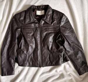Hugo Buscati Collection Brown Genuine Leather Full Zip Jacket
